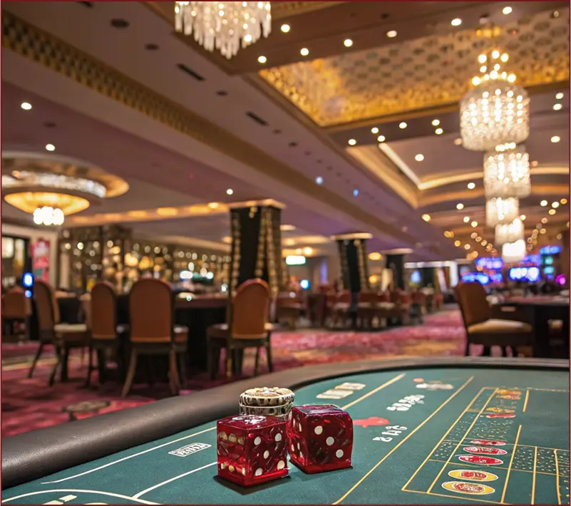Craps table 